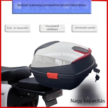 Motorkerékpár hátsó tároló (ABS, univerzális illeszkedés, általános célú)