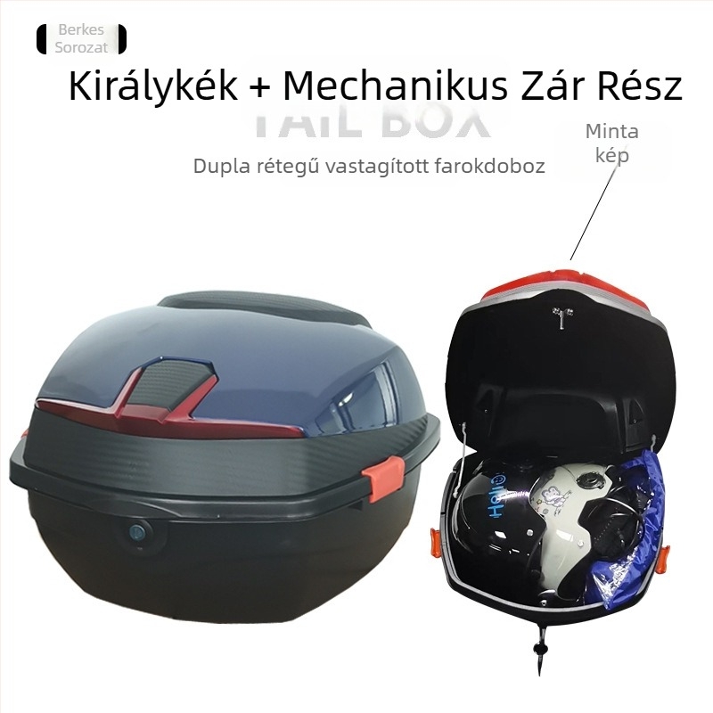 Motorkerékpár hátsó tároló (ABS, univerzális illeszkedés, általános célú)