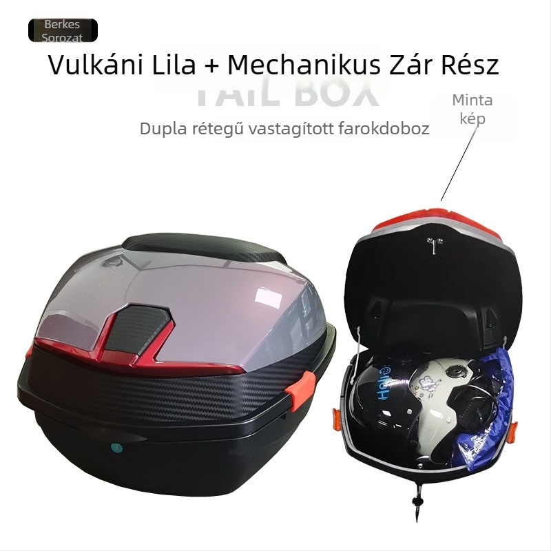 Motorkerékpár hátsó tároló (ABS, univerzális illeszkedés, általános célú)