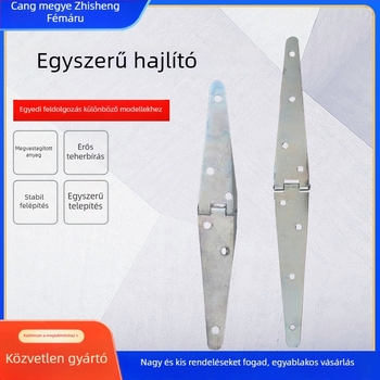 T alakú meghosszabbított hajtózsanér faajtókhoz — Vasból, 2,5 mm, felületi bevonat: permetezés, modern minimális stílus, testreszabható modell