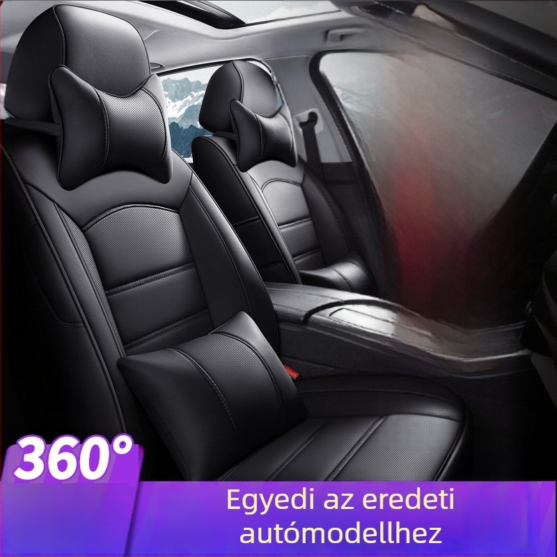 Teljes körű valódi bőr autóülés-huzat, egyedi kivitelezés, minden évszakra alkalmas
