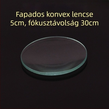 Optikai oktató készlet középiskolai fizikához: bikonvex, planokonvex és bikonkáv lencsék kísérletekhez