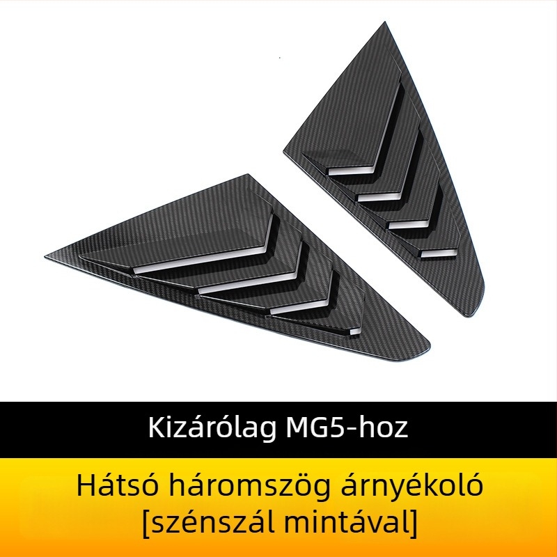 MG5 2021 Hátsó háromszög ablakredőny, ABS anyag, testreszabás nélkül