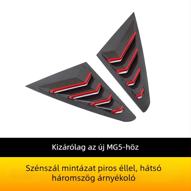 MG5 2021 Hátsó háromszög ablakredőny, ABS anyag, testreszabás nélkül