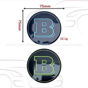 Mercedes‑Benz Brabus kompatibil hubfedél középső logóval