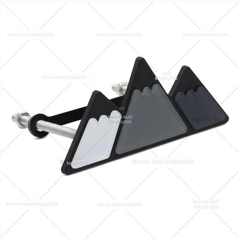 Autós matrica: Hóhegy háromszínű középső háló mintázat, ABS, Nanxin, ragasztó, karosszériára alkalmazható