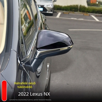 Lexus NX hátsó tükörfedél matrica - ABS, karbonszálas minta, ragasztott telepítés
