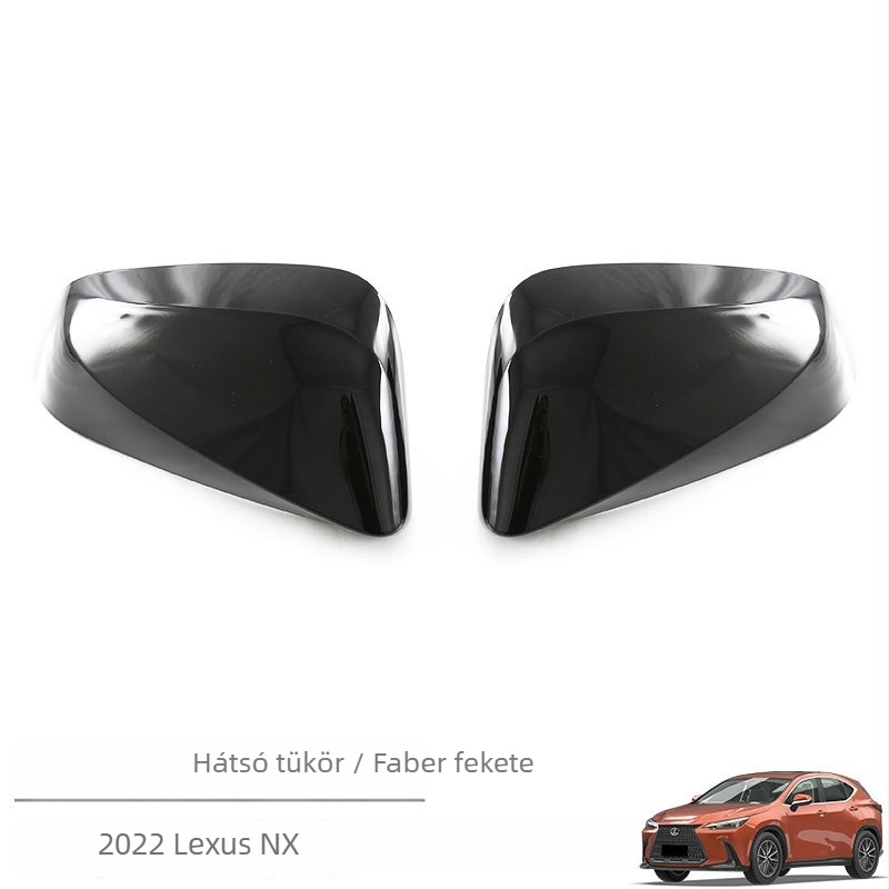 Lexus NX hátsó tükörfedél matrica - ABS, karbonszálas minta, ragasztott telepítés