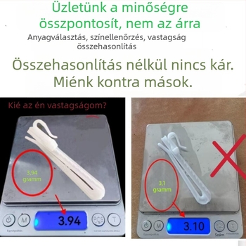 Koreai stílusú plisírozott függönyhorgok, állítható hajlított kampó, egyetlen kampó, ultra vastag nano kiegészítők