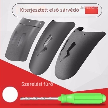 Motorkerékpár sárvédő kiegészítő - univerzális első és hátsó kerékre, műanyag, modell 2