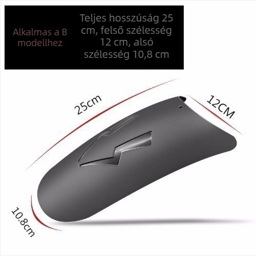 Motorkerékpár sárvédő kiegészítő - univerzális első és hátsó kerékre, műanyag, modell 2