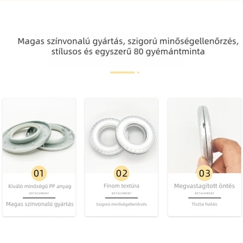80 darabos római függönygyűrű gyémántmintával, a függesztéshez, dekoratív függöny-kiegészítő