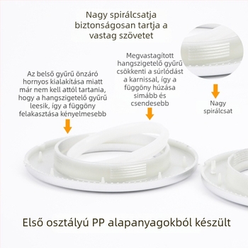 80 darabos római függönygyűrű gyémántmintával, a függesztéshez, dekoratív függöny-kiegészítő