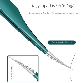 Hamis szempilla grafting csipesz — szempilla hosszabbító csipesz, modell 1020-22, Tongfei