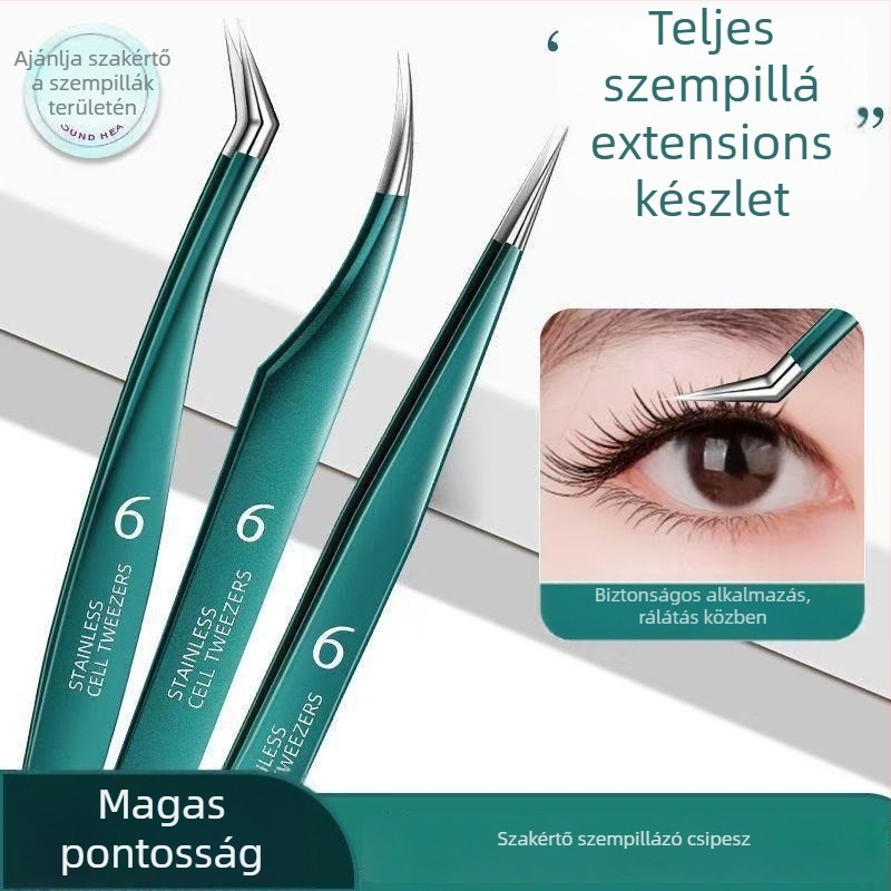 Hamis szempilla grafting csipesz — szempilla hosszabbító csipesz, modell 1020-22, Tongfei