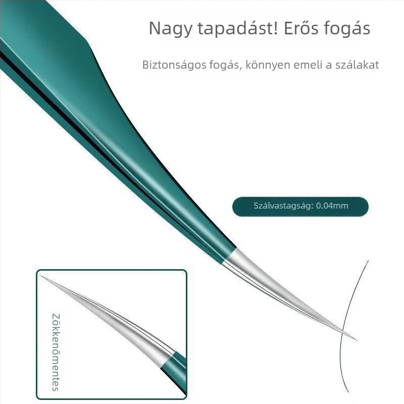 Hamis szempilla grafting csipesz — szempilla hosszabbító csipesz, modell 1020-22, Tongfei