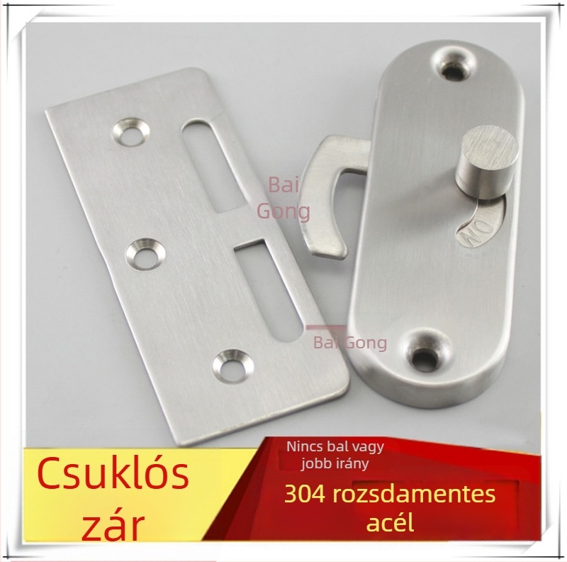 304 rozsdamentes acél, csúszóajtó zár, modell 310, típus 3-035 buckle B, dróthúzott felület