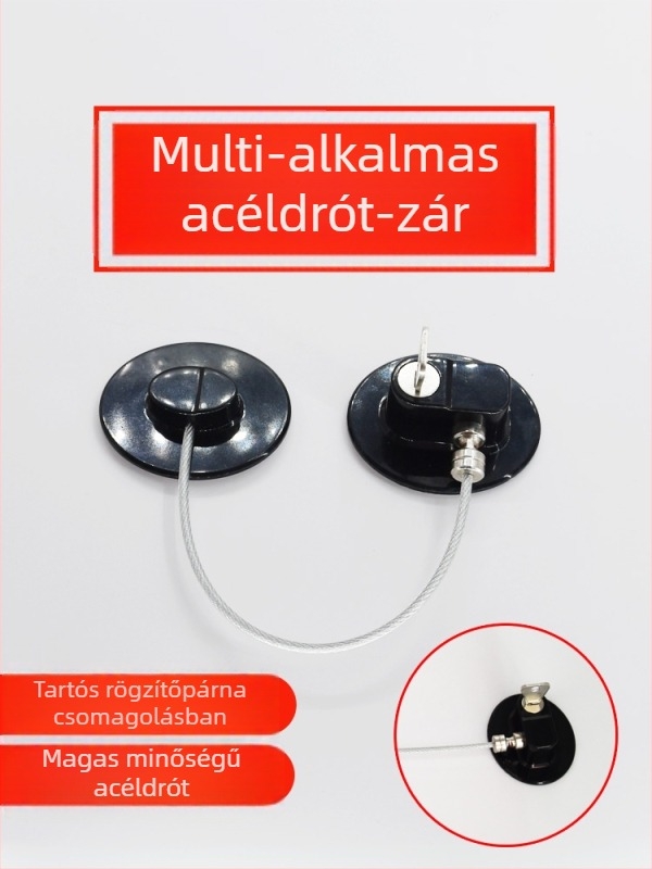 Hűtőszekrény/ajtózár - rozsdamentes acél + ABS, modell Refrigerator lock, típus Egyéb, felhasználási terület: Egyéb