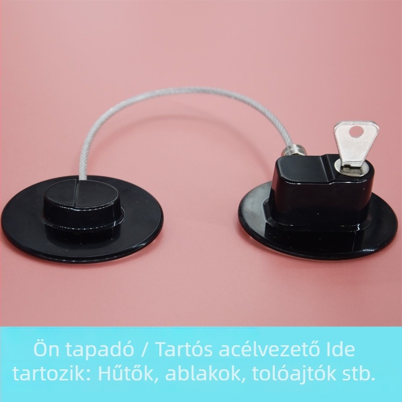 Hűtőszekrény/ajtózár - rozsdamentes acél + ABS, modell Refrigerator lock, típus Egyéb, felhasználási terület: Egyéb