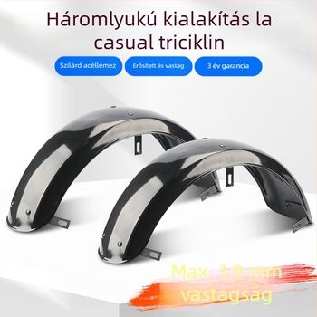 Elektromos háromkerekű és négykerekű tricikli hátsó kerék sárvédő — ötvözet, vastagított változat, univerzális illesztés
