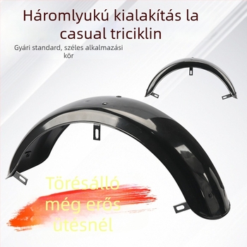 Elektromos háromkerekű és négykerekű tricikli hátsó kerék sárvédő — ötvözet, vastagított változat, univerzális illesztés