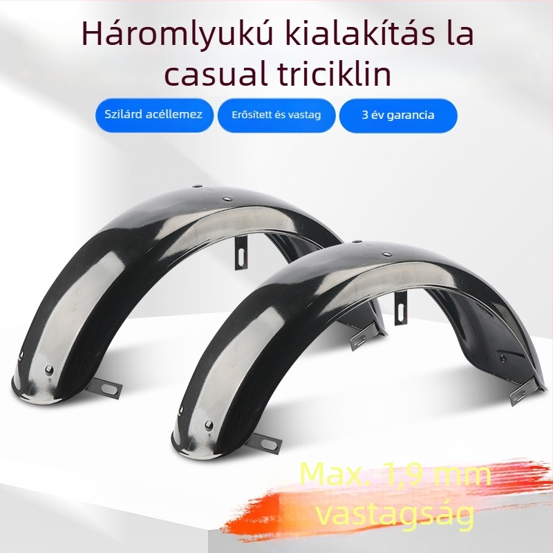 Elektromos háromkerekű és négykerekű tricikli hátsó kerék sárvédő — ötvözet, vastagított változat, univerzális illesztés