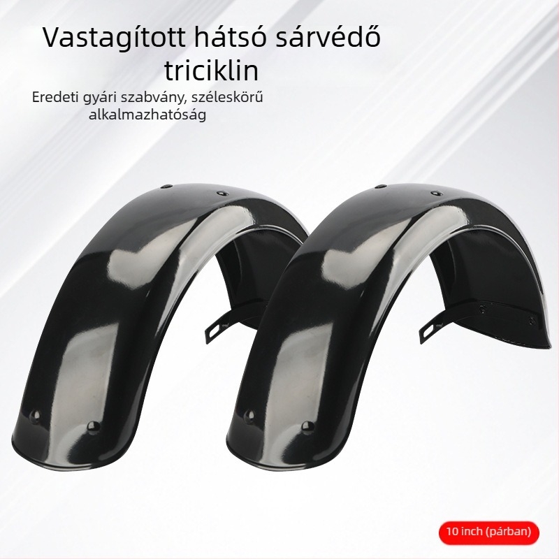 Elektromos háromkerekű és négykerekű tricikli hátsó kerék sárvédő — ötvözet, vastagított változat, univerzális illesztés