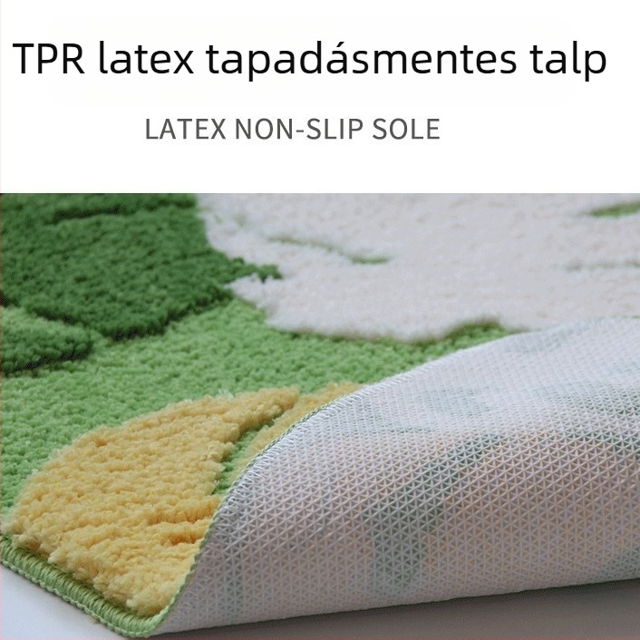 TPR csúszásmentes flocking padlómat, mikroszálas fürdőszobai nedvszívó, bejárati szőnyeg, kreatív dizájn, személyre szabható a képpel