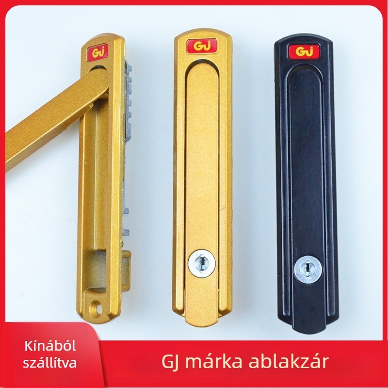 Ablakzár összecsukható, rejtett fogantyúval és kulccsal, gyémántos hálós ablakhoz