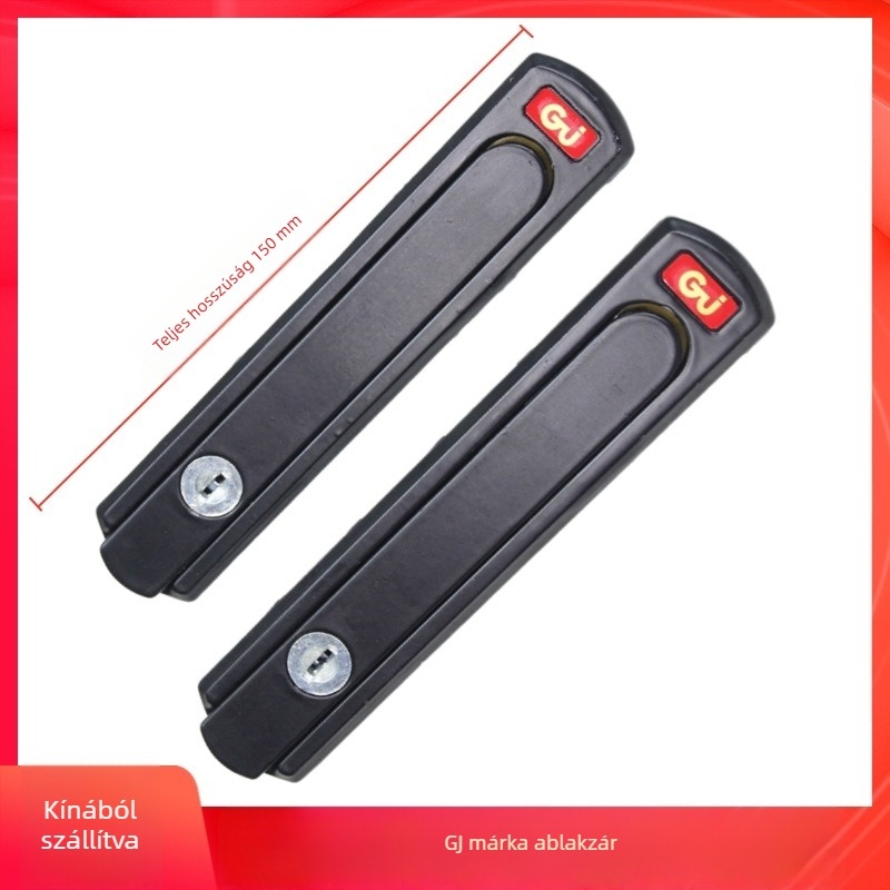 Ablakzár összecsukható, rejtett fogantyúval és kulccsal, gyémántos hálós ablakhoz