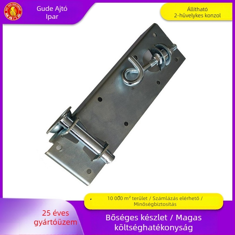 Gu de's Door Industry Állítható alsó konzol – 1 vagy 2 furat rögzítés, hidegen horganyzott acélból, prézett hardver, modern minimalista stílus