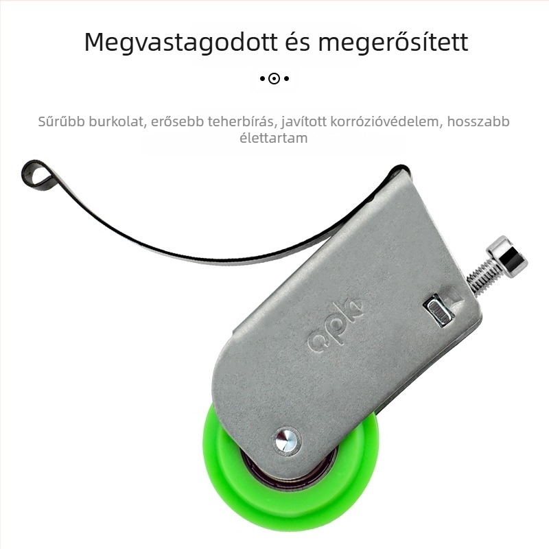 opk csúszóajtó görgő – alsó kerék gardrób és konyhai ajtókhoz; kötélcsatorna sugara 43; falvastagság 1.2; anyag hidegen hengerelt acél; stílus modern és minimalist