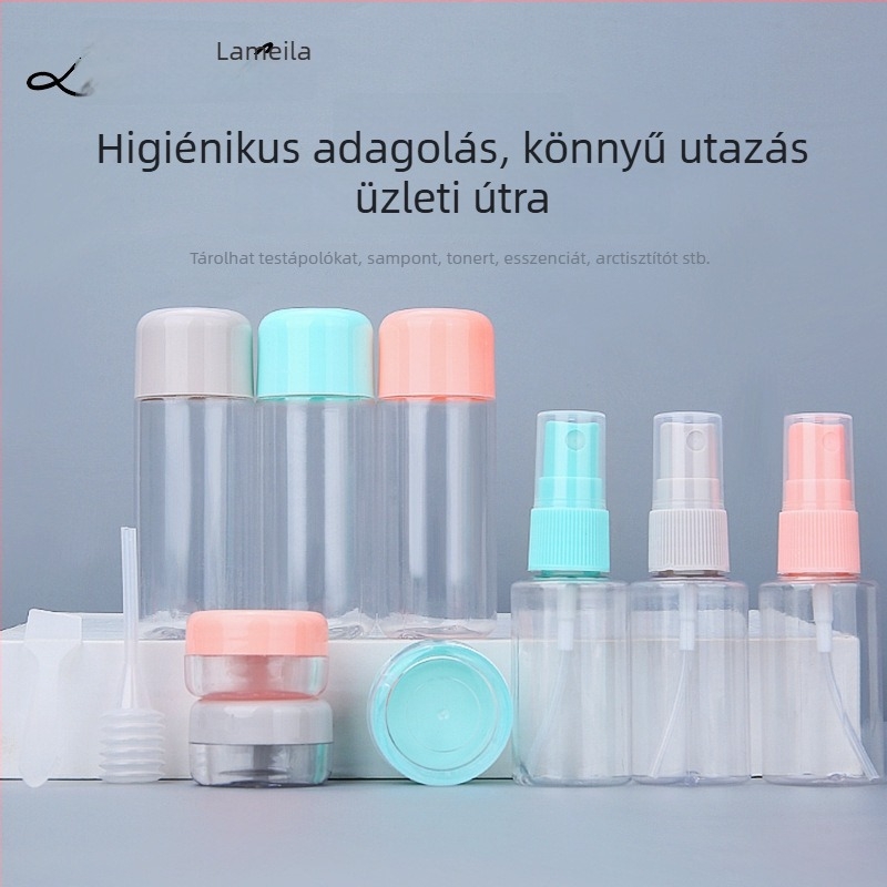 Lamella 8 darabos utazó spray-palack készlet, 45 ml kapacitású, üres üvegek