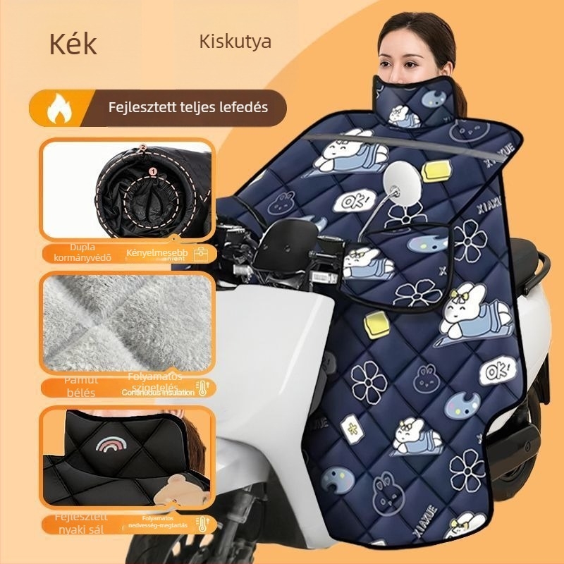 PVC szélálló takaró elektromos járművekhez és motorkerékpárokhoz, vastagabb és melegebb, négy évszakos védelem