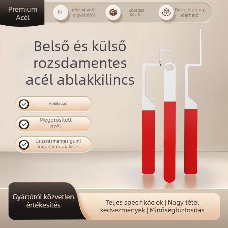 Karmez ablakok záróeszköze, régi modellékhez, külső nyílású ablakokhoz, amelyek beragadtak, Anyag: Egyéb, Stílus: Könnyű luxus