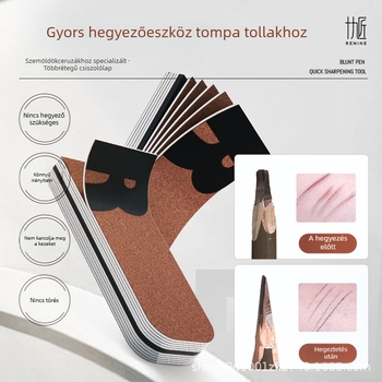 Szemöldök ceruza élező eszköz finom csiszolópapírral és polírozó szalaggal mindennapi felhasználásra