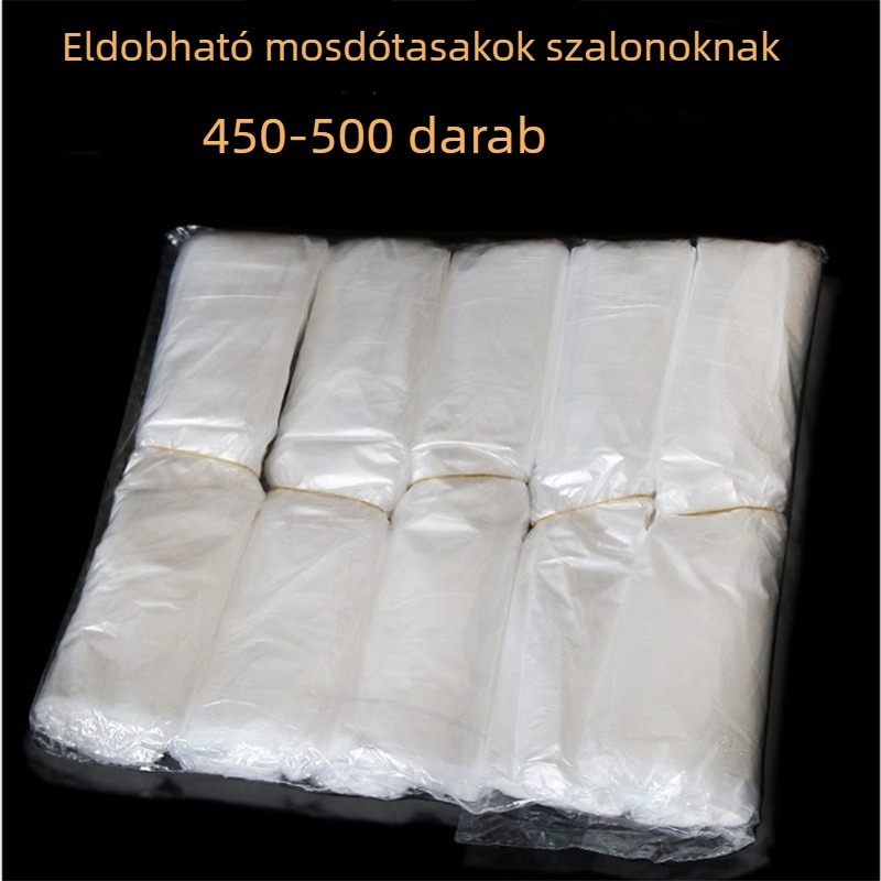 Mosdóedényhez készült zacskókészlet, kis mosdózacskók, mosdófedél zacskók, műanyag zacskók, 500 darab, szépségápolási eszközök, arcápolás és bőrápolás