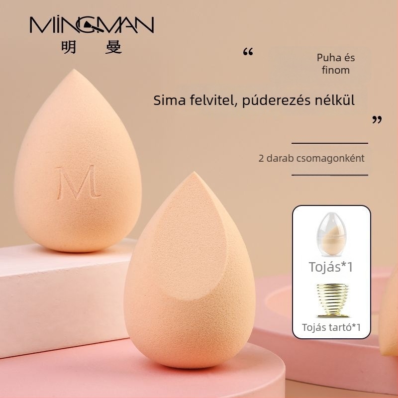 Minman Szépségtojás, hidrofíliás poliuretán, puha és környezetbarát, forma tompa vagy testre szabható