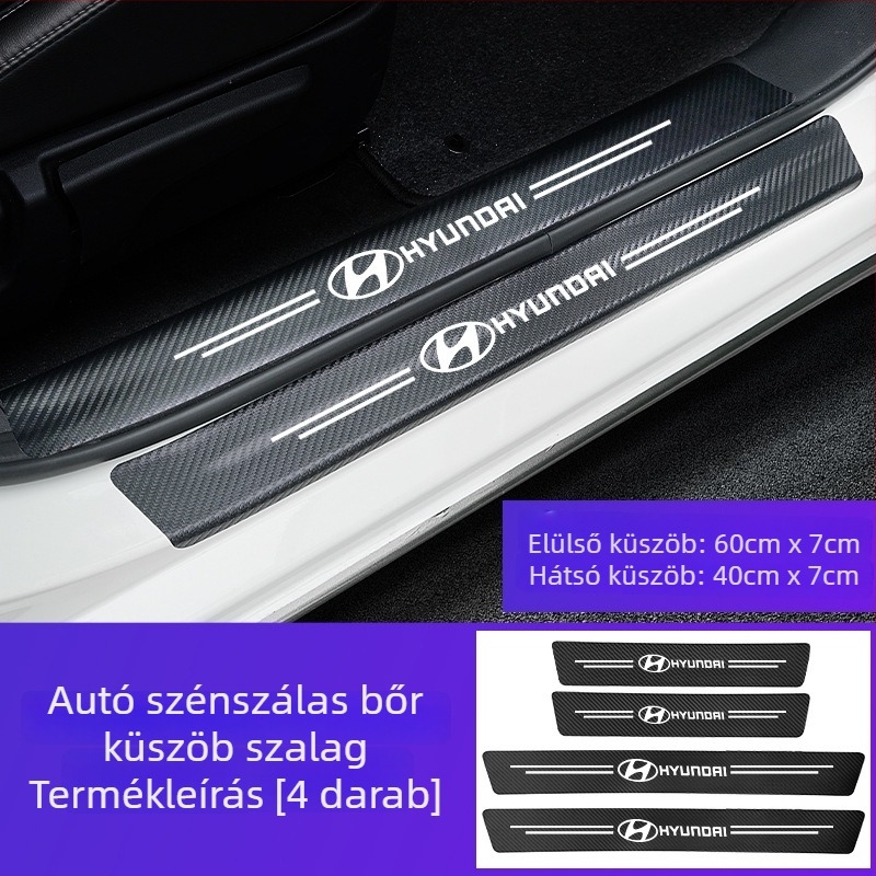 Crazy Yao Jármű ajtó küszöb anti-slip védő matrica Beijing Hyundai ix25 Langdong