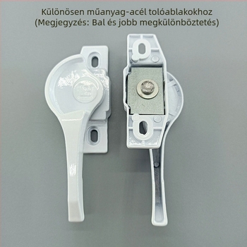 Csúszó ablak zár alumíniumötvözetből, Crescent lock, modern letisztult dizájn