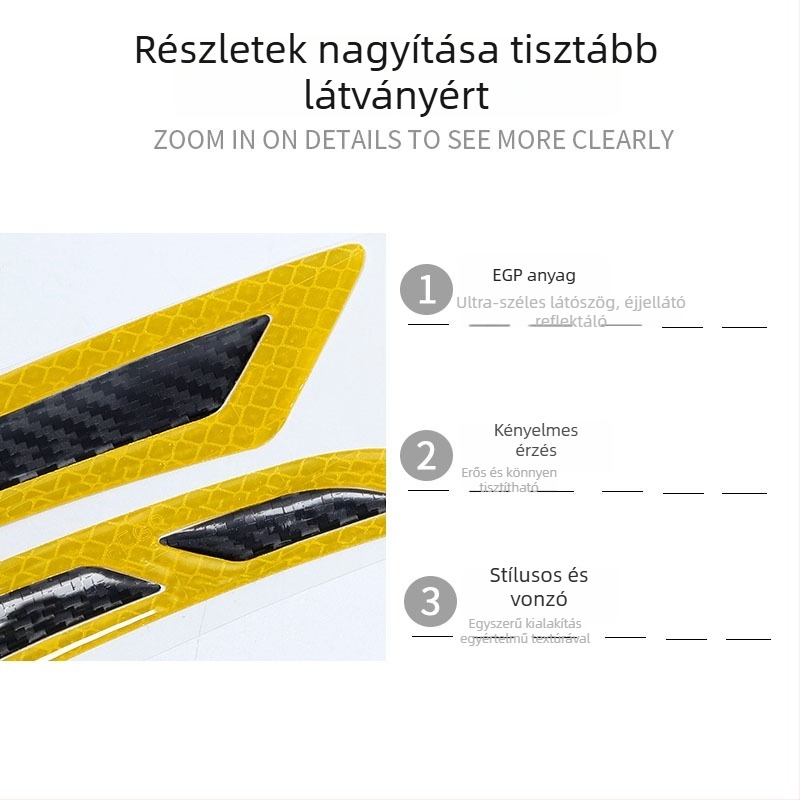 Yazuite lökhárító sáv - Reflektív matrica, Modell 90845, Minden modellhez