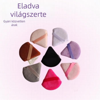 Száraz porpúderhez való sminkpúderpuff, háromszög alak, kristályos velúr, Guangzhou eredetű, 3000 darab