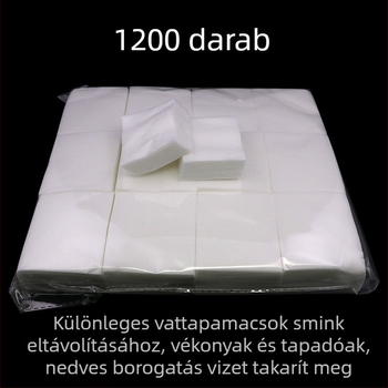 1200 db vékony pamut sminklemosó korong arcra, nem szövött, szépségszalonhoz