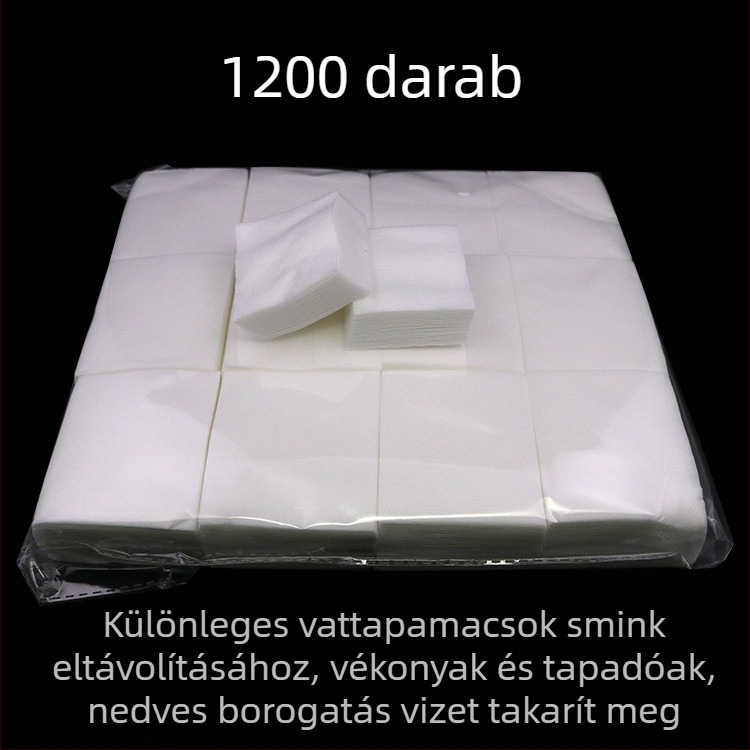 1200 db vékony pamut sminklemosó korong arcra, nem szövött, szépségszalonhoz