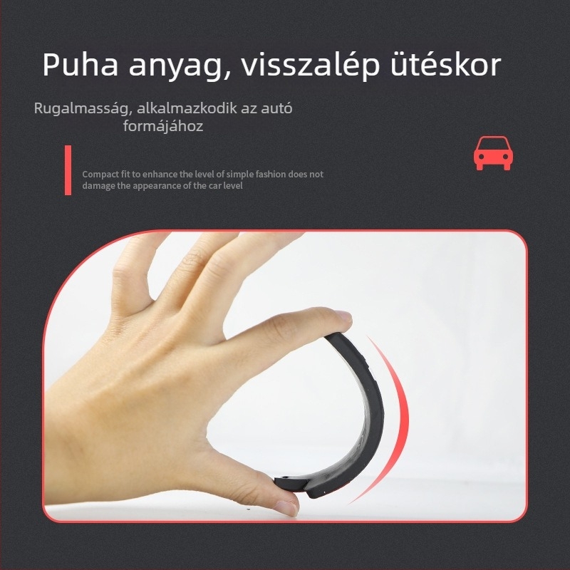 Koccanás elleni ajtó sáv autókhoz, univerzális kivitel, PVC, modell P019, testreszabható feldolgozás