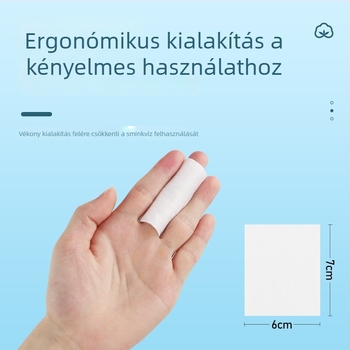 Sminklemosó vattakorongok, egyoldalas, vékony, szöszmentes, 100 g
