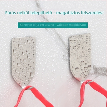 Ragasztó kampó, rozsdamentes acélból, falra szerelhető, egyetlen kampó, teher 0–1 kg