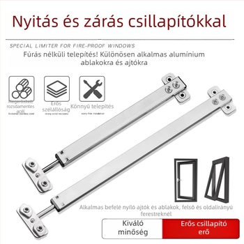 Ablak-tartó rozsdamentes acélból, Yanpu, modern egyszerű stílus