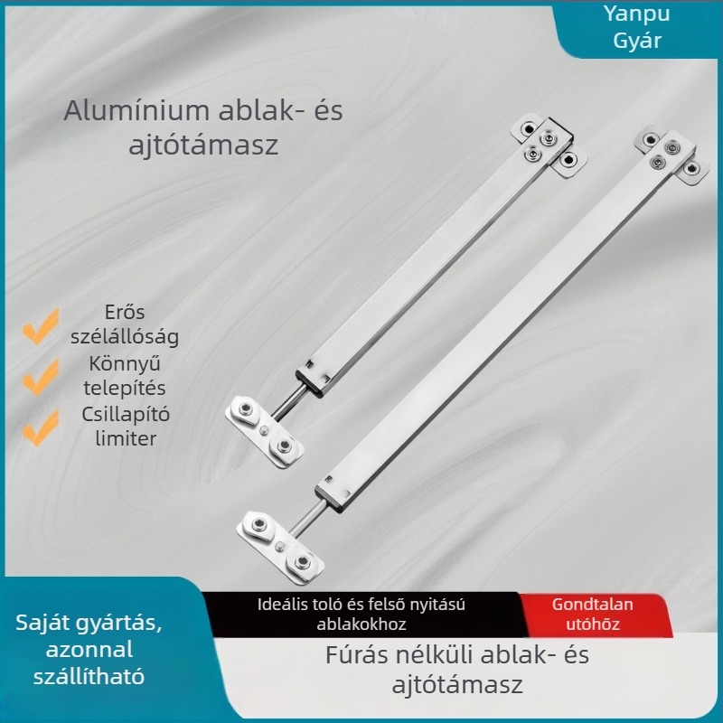 Ablak-tartó rozsdamentes acélból, Yanpu, modern egyszerű stílus