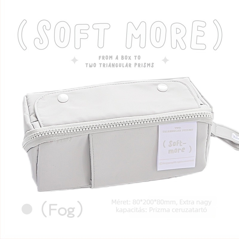 Rosyposy ceruzatartó – Prism dizájn, nagy nyitás, nagy kapacitás, rekesz, kétoldalas